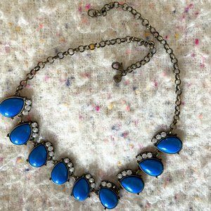 J. Crew | Jewelry | Oval Blue Necklace